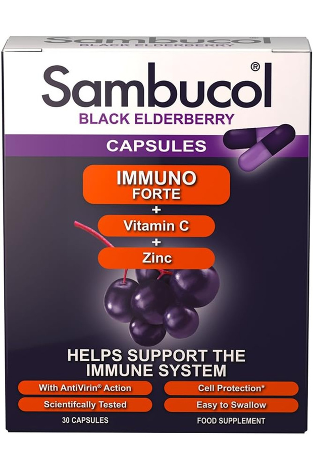 Sambucol Natural Black Elderberry Immuno Forte Boost Your Immune System With Vitamin C