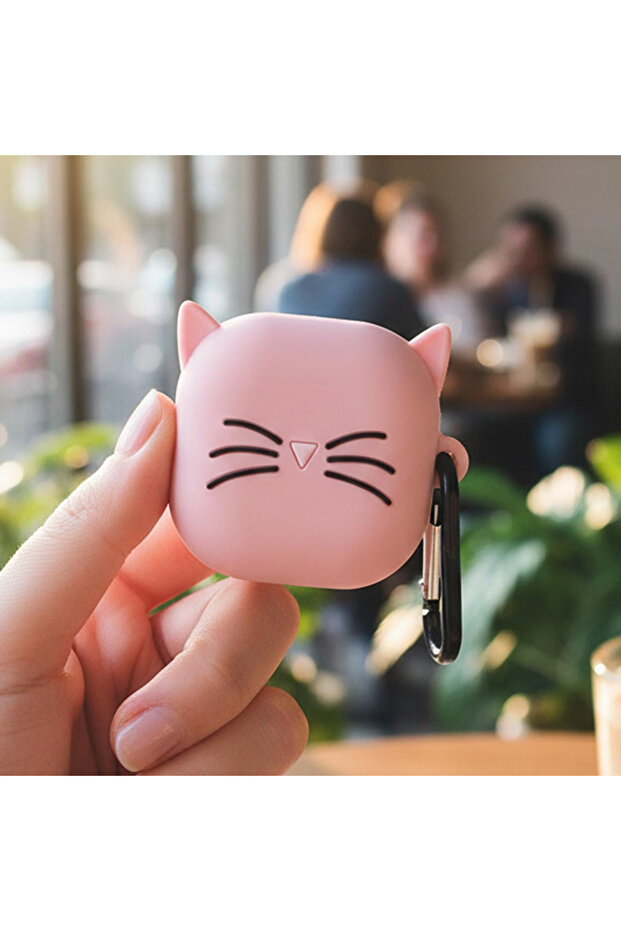 حافظة CaseOnn Galaxy Buds Core مع شخصية قطة وردية
