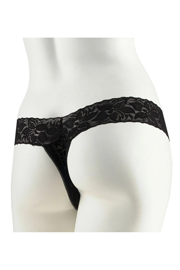 Fetish - Black Small Vibro-Bullet with Remote Control and 10 Vibration Modes and Thong - 3