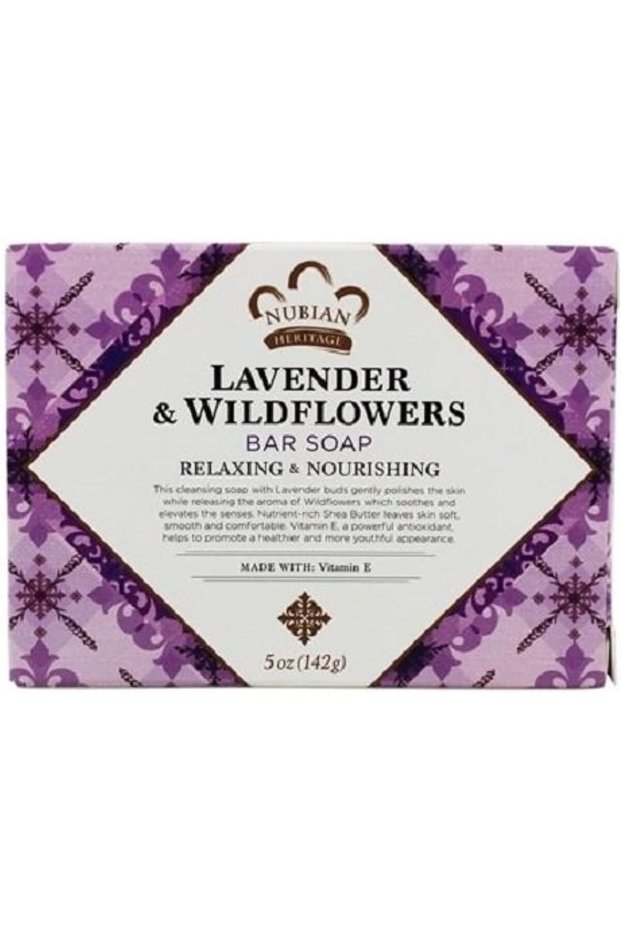 Shea Butter Bar Soap with Lavender and Wildflowers 5oz