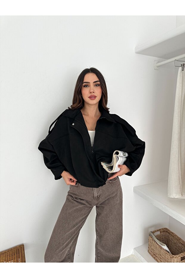 Süet Astarli Bomber Ceket - 2