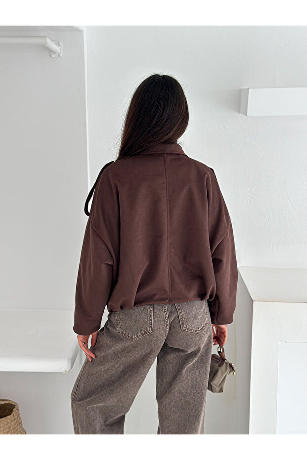 Süet Astarli Bomber Ceket - 4