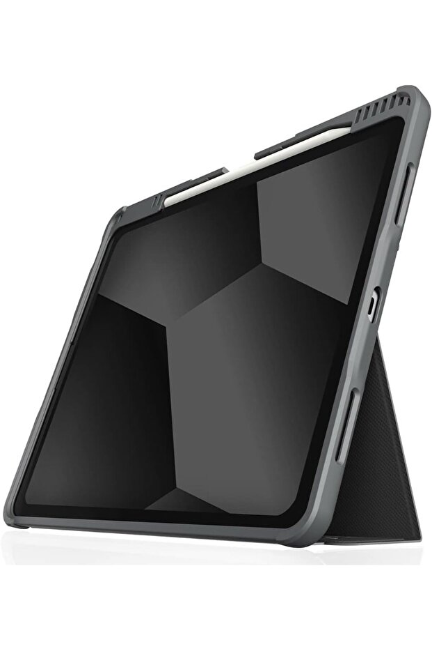 Dux Plus Rugged Case for iPad Air 13" (M2 2024) - Military Drop Protection, Pencil Holder, Black
