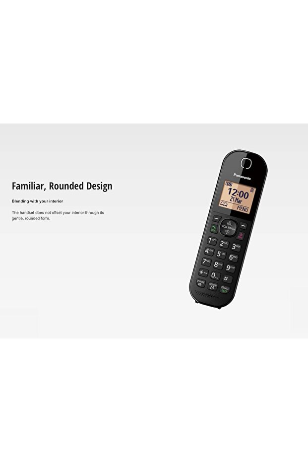هاتف DECT لاسلكي بقاعدة مدمجة - أسود (KX-TGC410UEB)