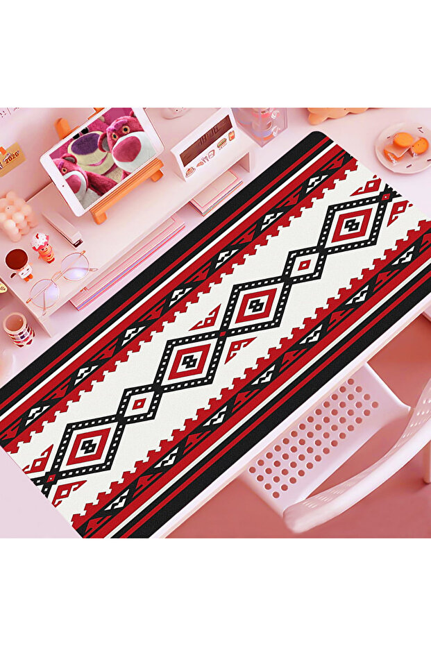 ماوس باد -ماوس باد بسطح قماش ناعم واملس لوحه مطاطيه غير قابله للانزلاق من MOUESPAD 90x40x3 AL3B - 3