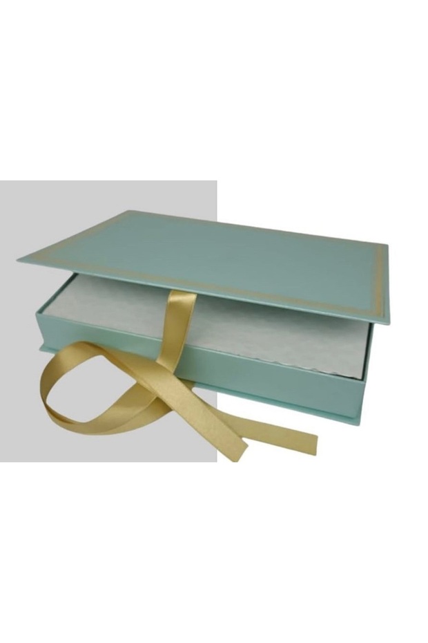 Decorative Book Box with Ribbon Green Baby Chocolate Request Promise Engagement Chocolate Box