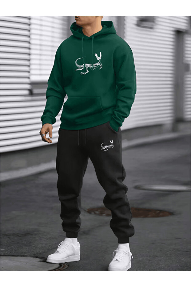 Dinosaur Skeleton B Printed Jogger Set