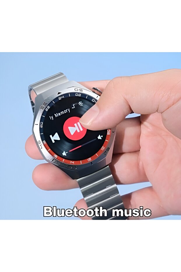 A hybrid analog-digital smartwatch with fitness tracking capabilities and Bluetooth connectivity for notifications, with 2 straps. - 4