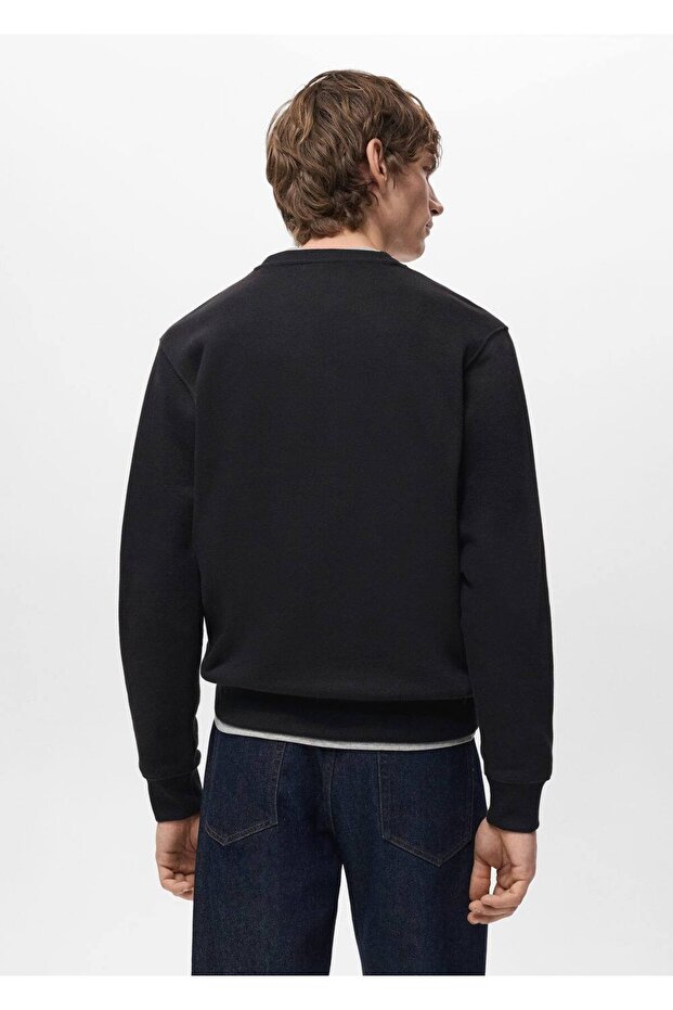 Regular kesim pamuklu sweatshirt - 4