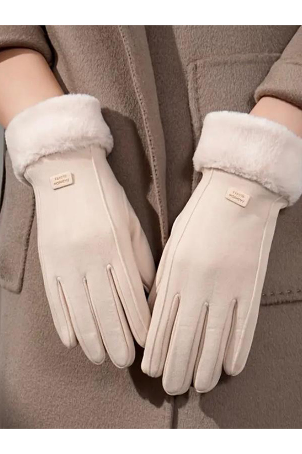 Kadın Krem Eldiven - 2