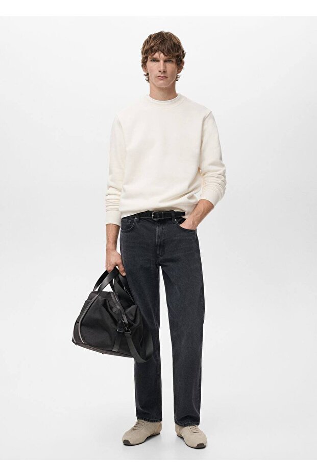 Regular kesim pamuklu sweatshirt - 2