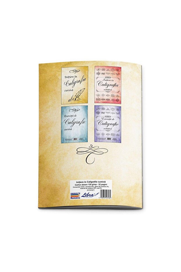 Introduction to Cursive Calligraphy, A4 Notebook 32 pages - 4