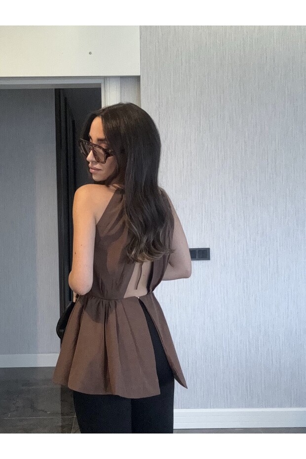 بلوزة بنية - 6