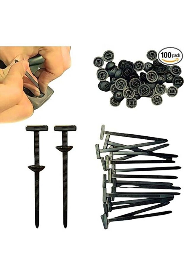 100Pcs Nylon Universal Cable Tie Buckle – Heavy Duty Self-Locking Zip Ties
