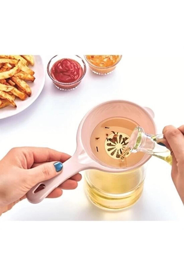 Practical fine mesh kitchen gadget liquid strainer - 1