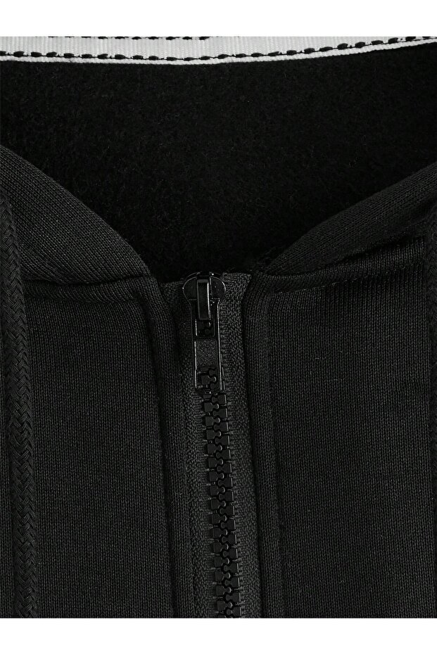 Kapüşonlu Fermuarlı Sweatshirt - 3