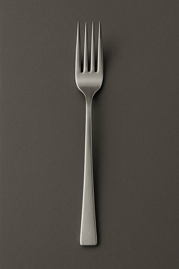 6-Piece Stainless Steel Dinner Fork Set – Chopstick Style | 20 cm | Daily and Industrial Use