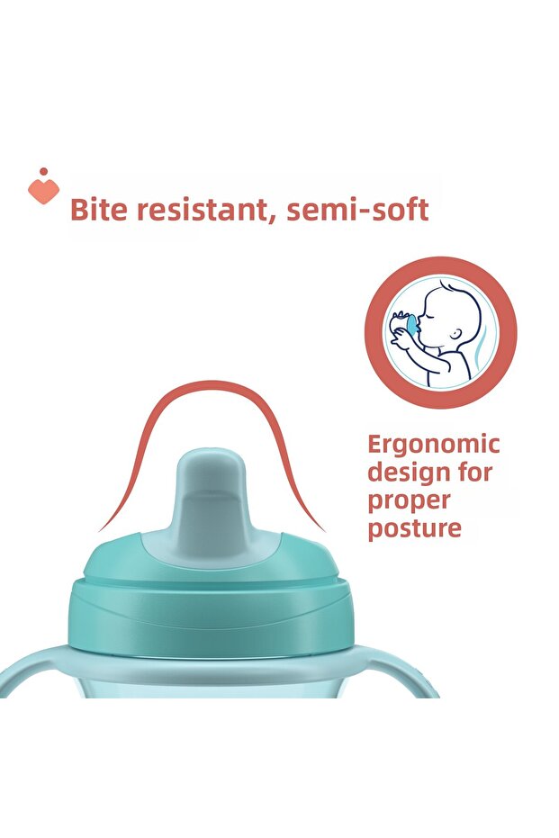 كوب ذو طرف شبه ناعم للرجال بعمر 6 أشهر - 4