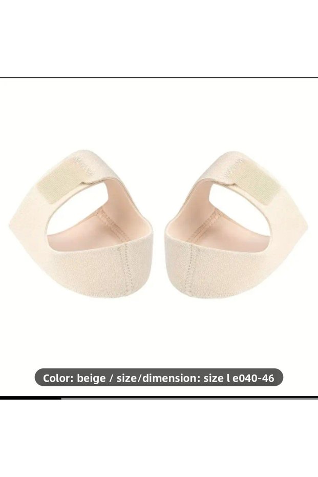 Me-Teng 1 Pair Heel and Heel Cushion - Soft Gel Cushions for Odorless Foot Care (L 40-46]