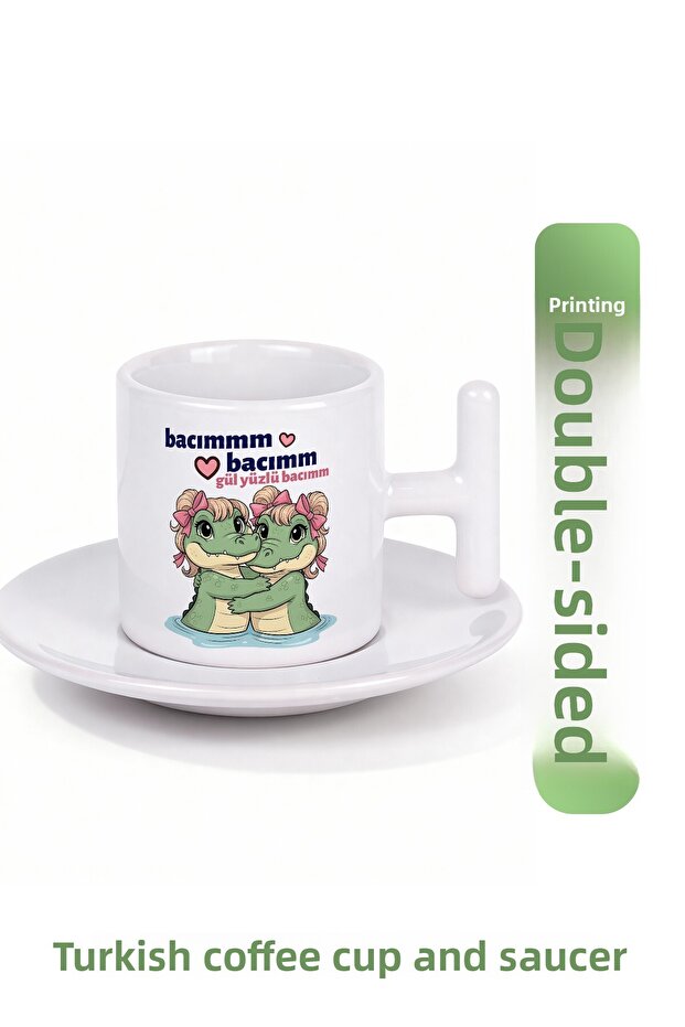 My Crocodile with a Rose Face | Friend Gift Coffee Cup