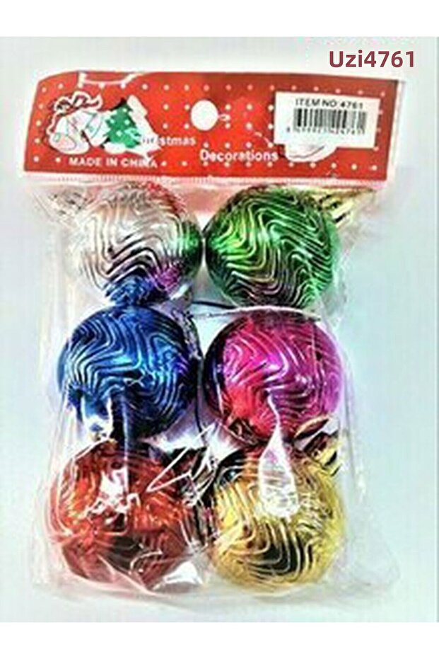 6-Piece Branch Tree Tree Ball Zigzag Wavy Pattern U4761