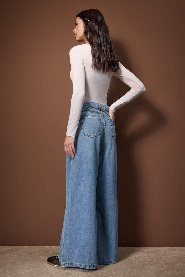 Mavi Normal Bel Ekstra Wide Leg Jeans TWOAW26JE00307 - 4