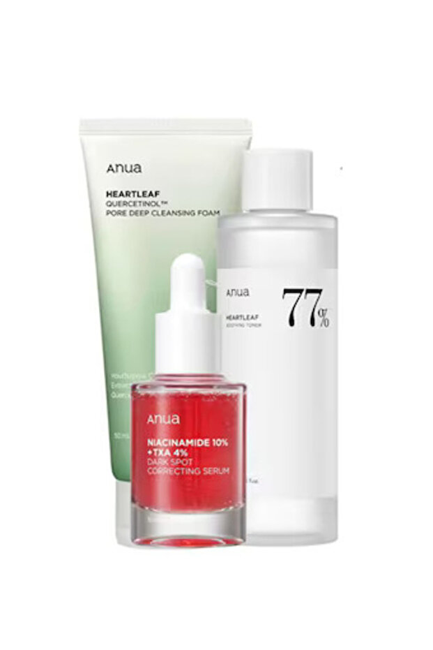 Heartleaf Lha Moisture Peeling Gel 120ml + Anua Heartleaf Pore Control Cleansing Oil + Anua 10%
