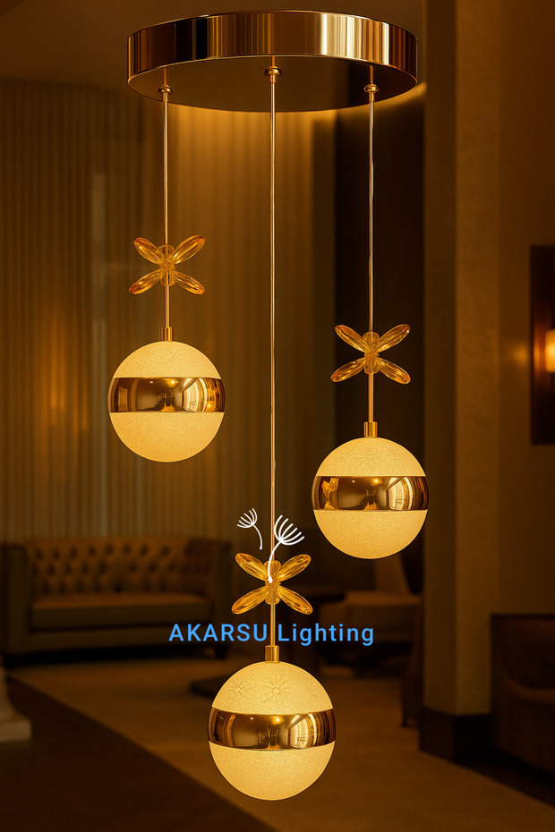 Modern sarkit 3 lu top led avize - 2