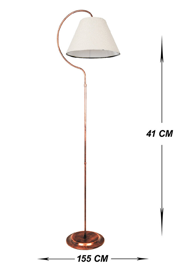 Güven Avize Lambader Karen Elips Siyah Sarı Patine Krem Şapka - 4