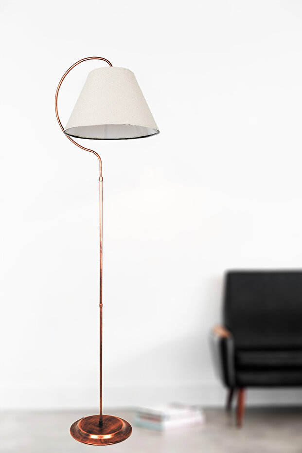 Güven Avize Lambader Karen Elips Siyah Sarı Patine Krem Şapka - 3