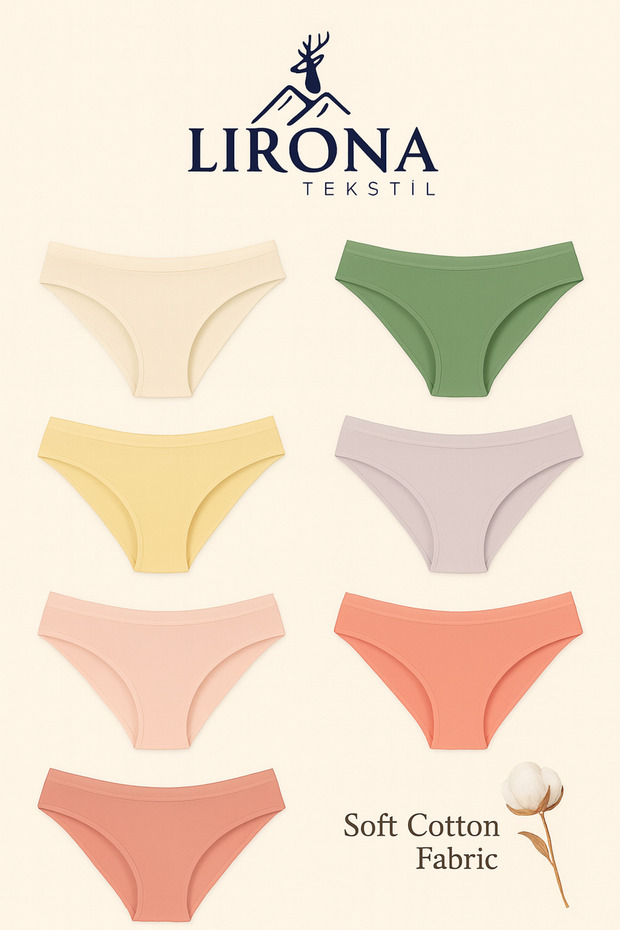 7-Pack Soft Cotton Premium Fabric Slip Briefs (Special Fabric Flexible Comfortable Slip Bikini Briefs)