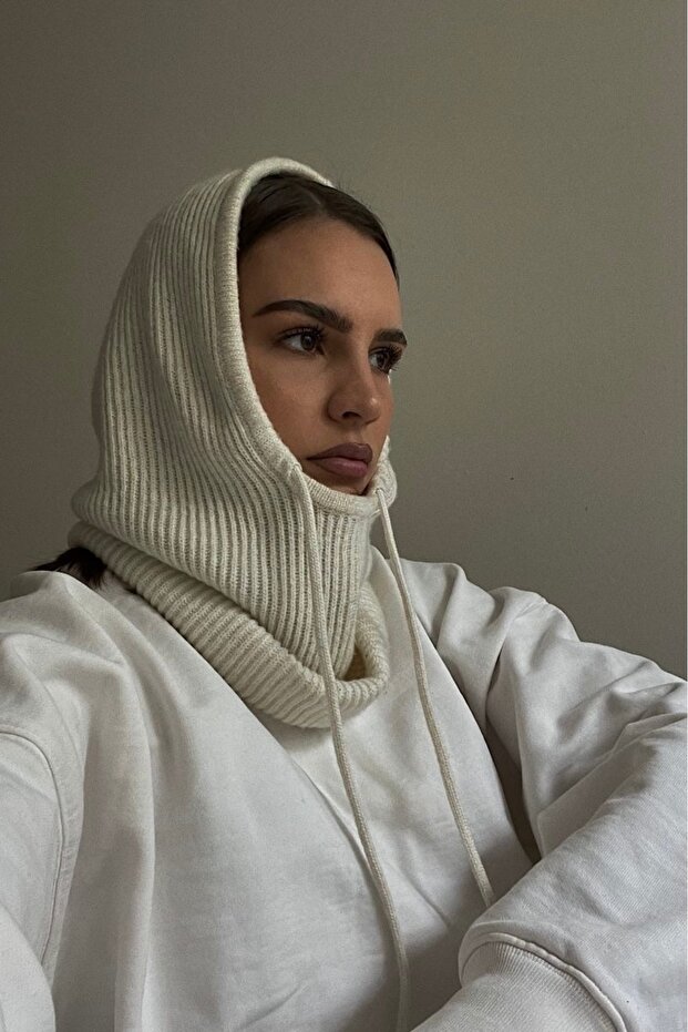Hand Knitted Balaclava Neck Warmer Hat