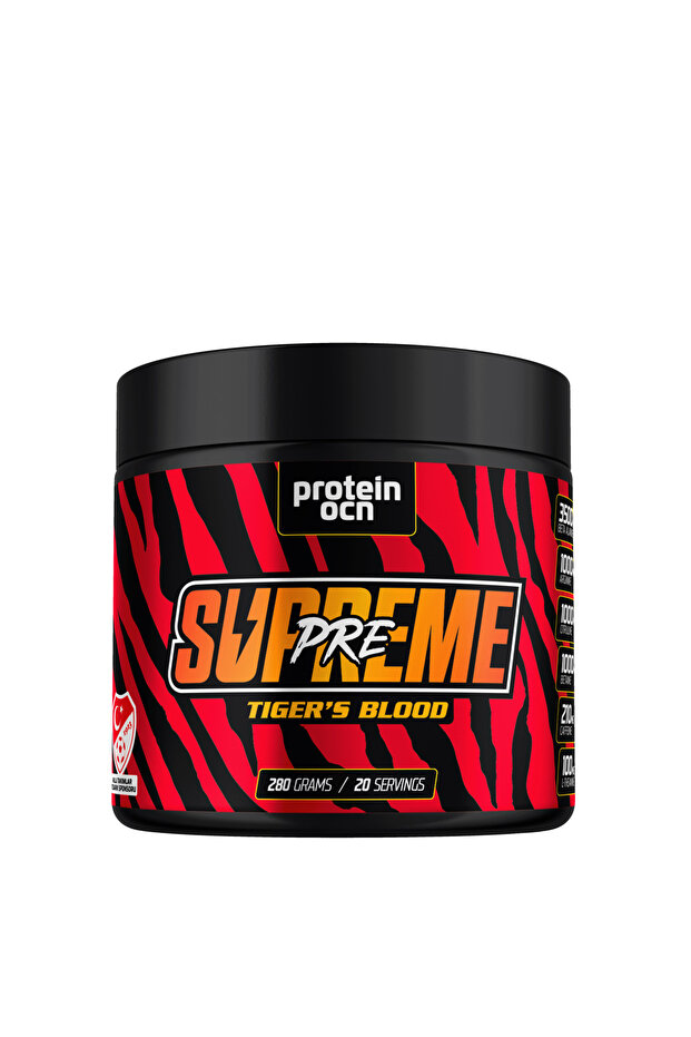 Proteinocean Preworkout Supreme Tigers Blood - 280g - 20 Servis