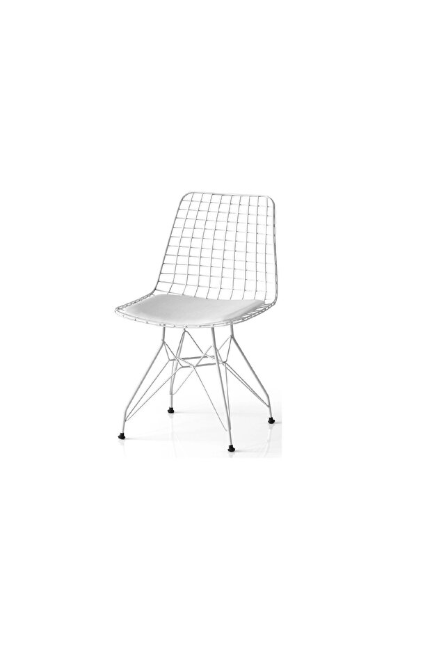 TEL SANDALYE, BEYAZ - 3