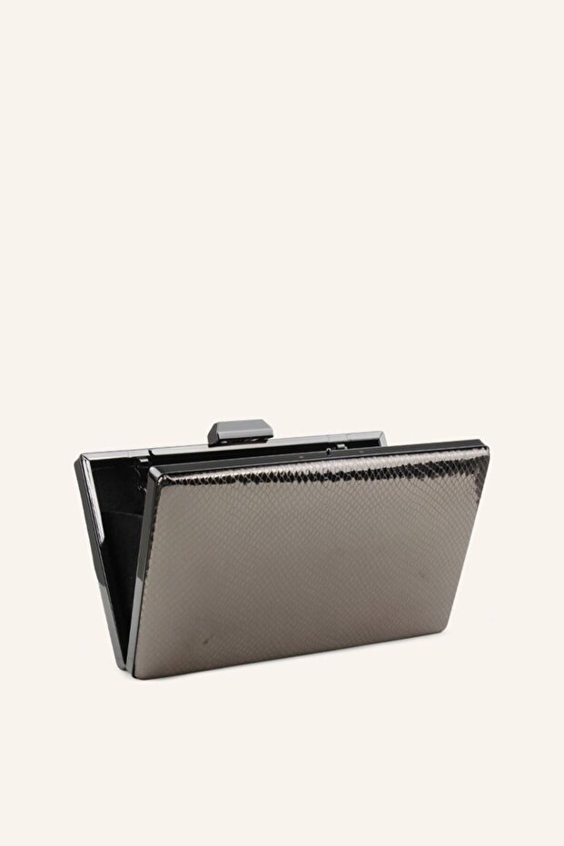 Antrasit Baskı Abiye Çanta - 4