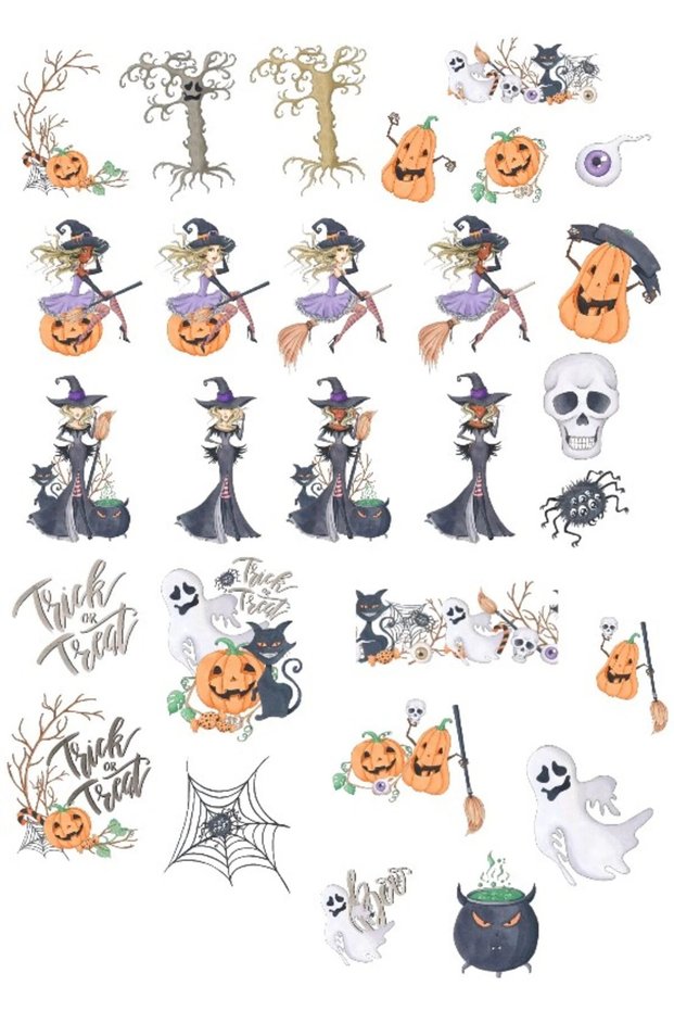 Witch Sticker Set