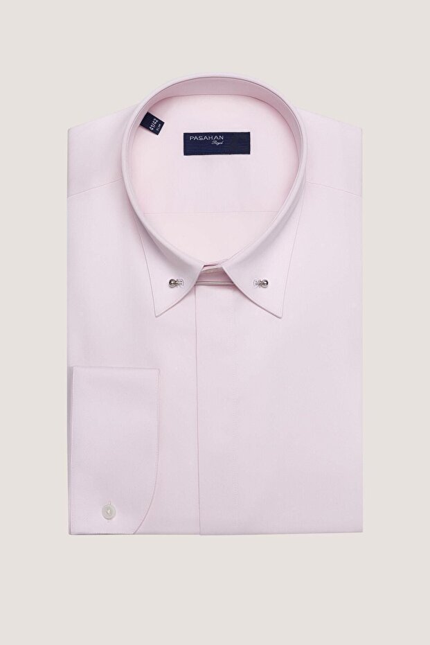 Yaka Iğneli Slim Fit Gömlek - 6