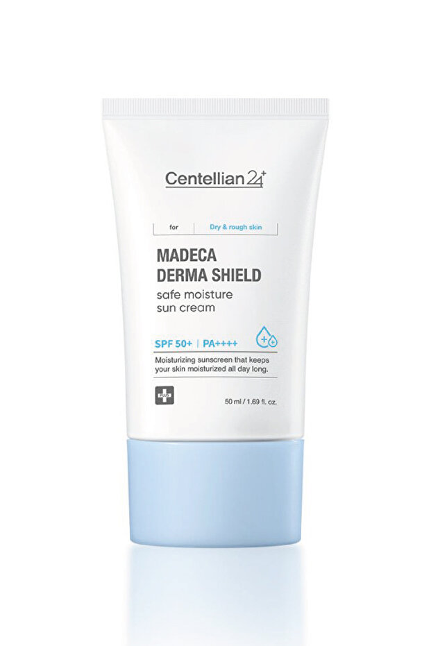 كريم ماديكا ديرما شيلد للترطيب الآمن مع عامل حماية من الشمس SPF50+ PA++++ 50 مل (كريم شمسي مرطب لا يترك آثارًا بيضاء)