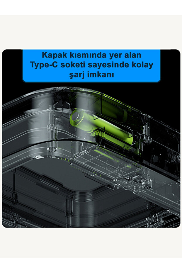 Sensörlü 12 Litre Çöp Kovası (Şarj Edilebilir Lityum Pilli) / GT-SC01 - 5