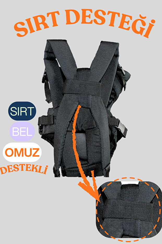 PLUS KETEN Kanguru Bebek Taşıma Çantası Ana Kucağı Anakucağı Baby Sling - 5