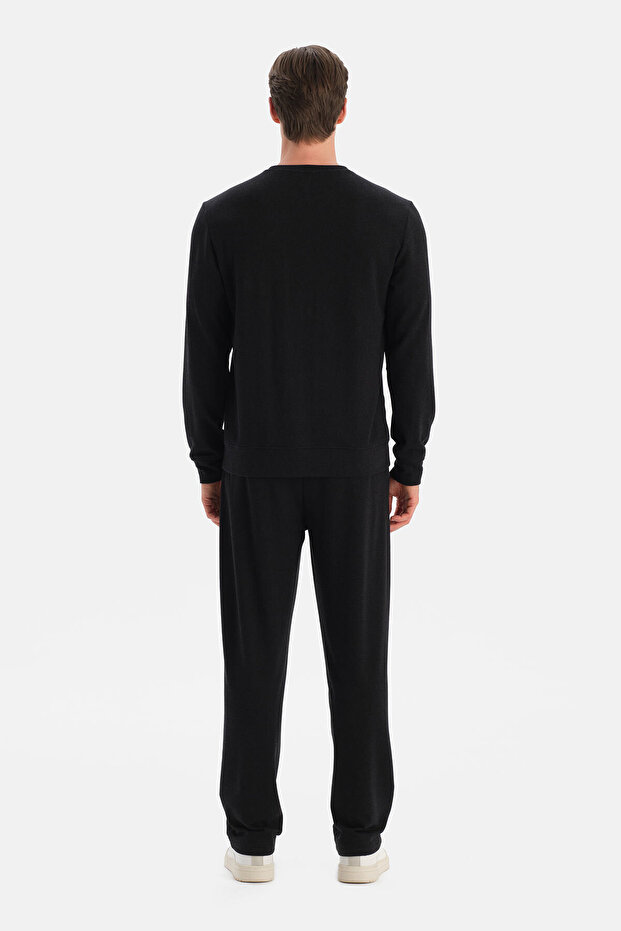 Antrasit Melanj Basic Soft Touch Sweatshirt - 2