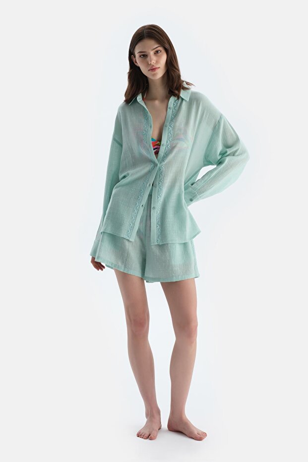 Mint Yeşili Şort - 3