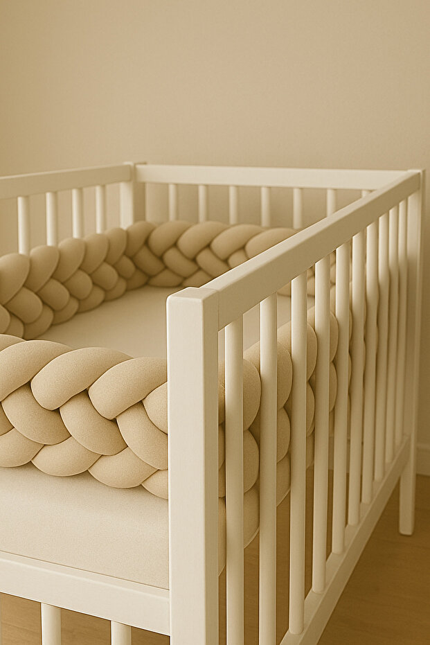 نسيج محبوك من 4 خيوط باللون البيج بطول 250 سم - 1