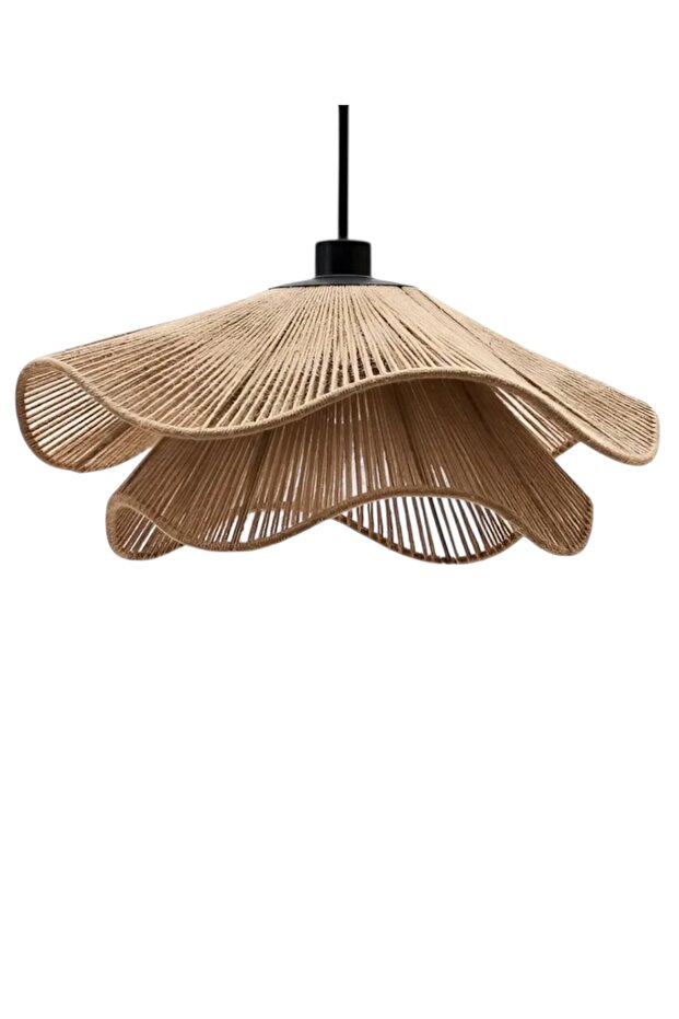 AFRALYA Handmade Tekli Sarkıt Avize Jüt Avize - 2