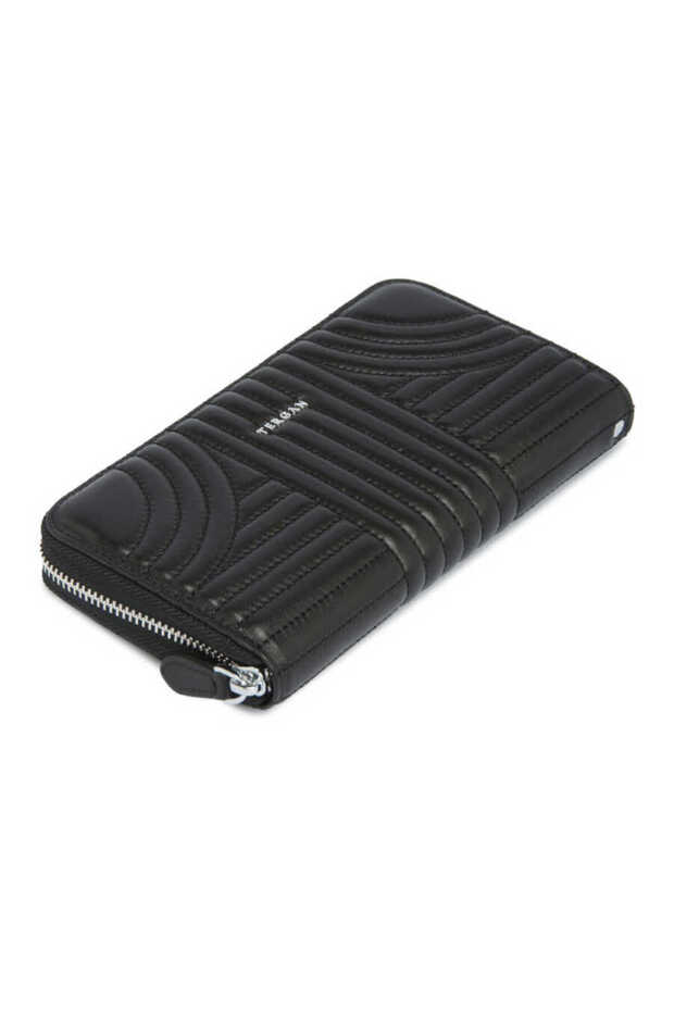Black Genuine Leather Women's Wallet - S1Cb00005800-L42