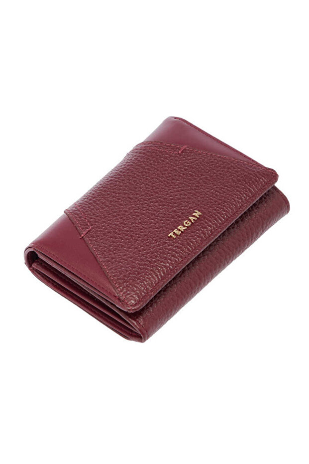 Claret Red Genuine Leather Women's Wallet - S1Cb00005815-D8M