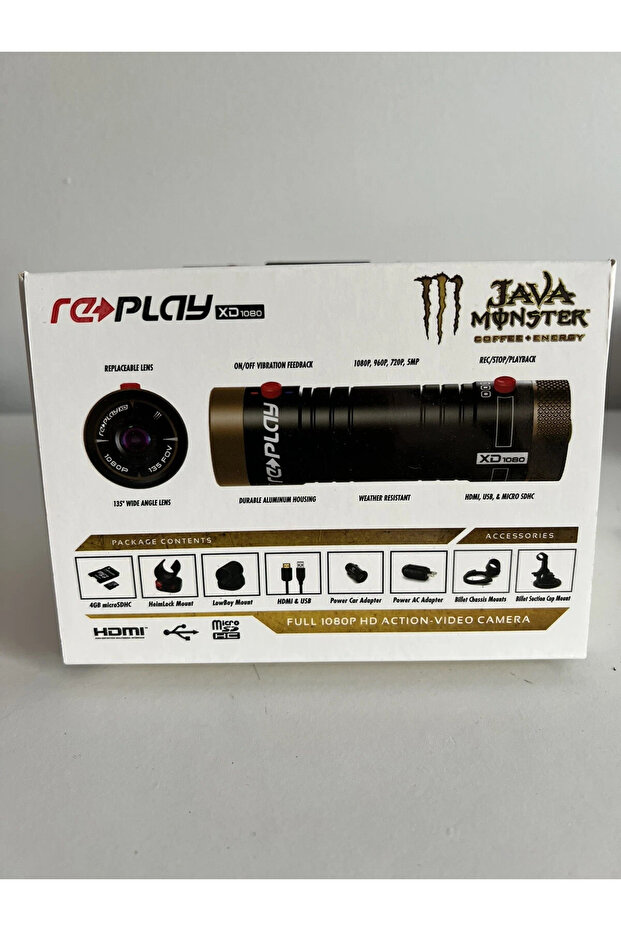 كاميرا فيديو أكشن XD 1080 HD إصدار Java Monster - 3