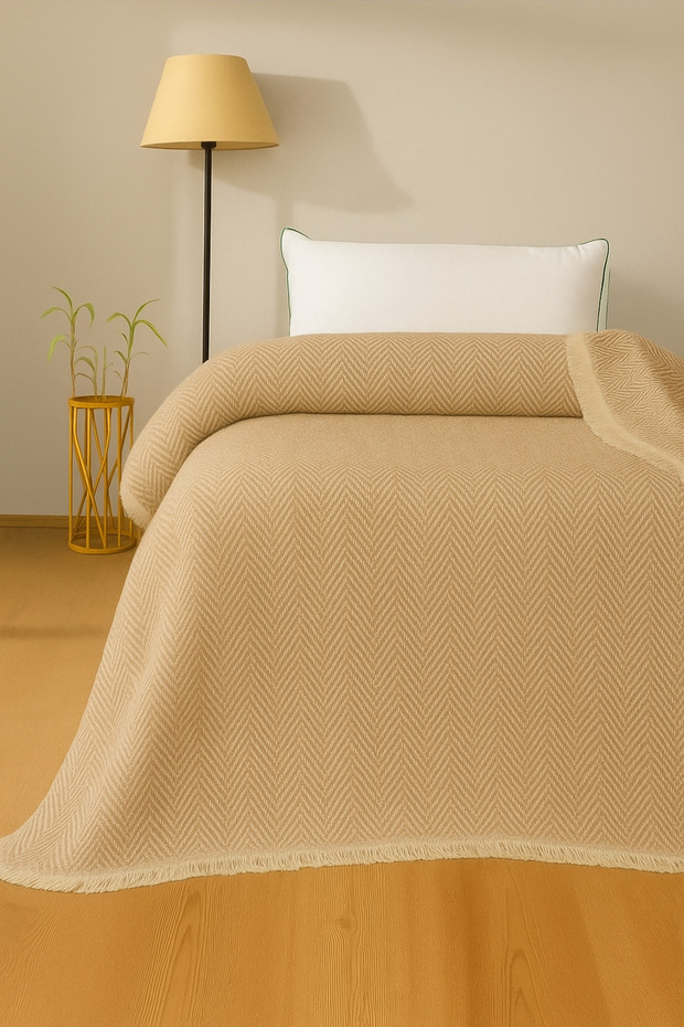 Tripolis Single Fringed Pike and Bedspread 170x210cm