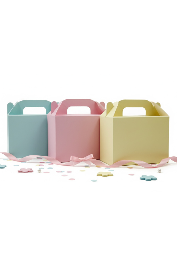 repro design 10x14 Karışık Renk El Geçme Hediye Kutusu (3'lü Set)
