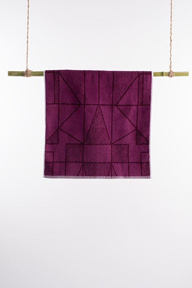 Stained Glass Hand & Face Towel – 100% Cotton, 50X100 cm